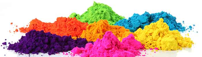 Powder-dye-pile