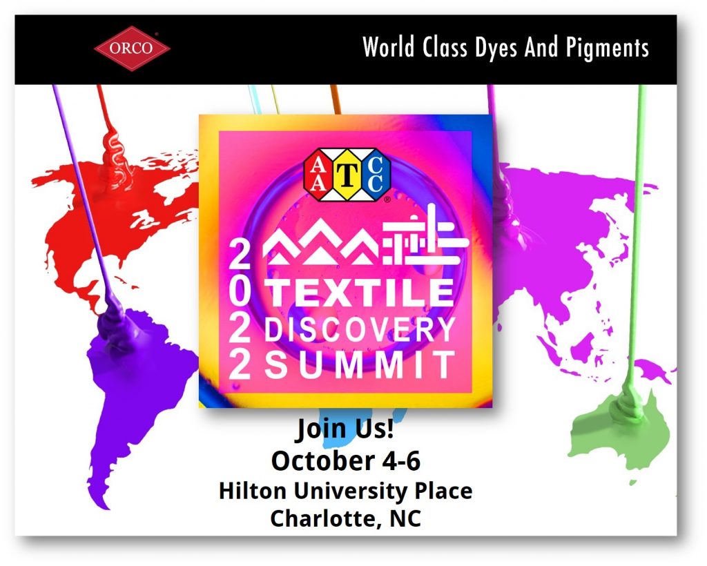 ORCO and the 2022 AATCC Textile Discovery Summit – Together Again!