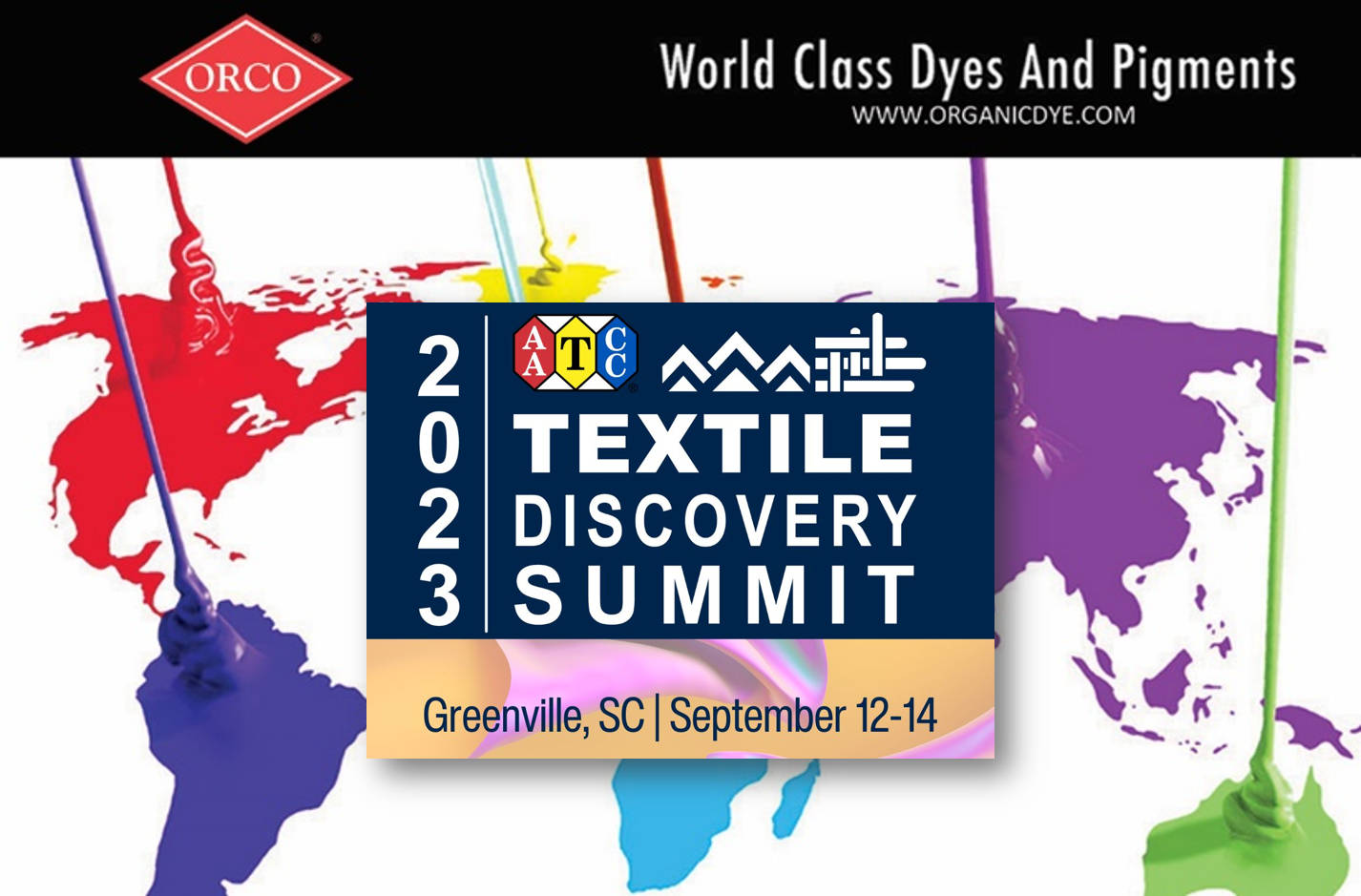 ORCO Featuring Dye Expertise, PFAS Free Water Repellents at the 2023 AATCC Textile Discovery